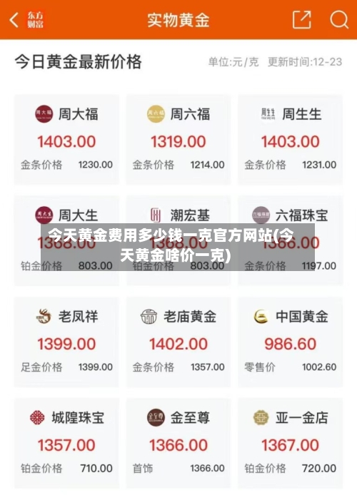 今天黄金费用多少钱一克官方网站(今天黄金啥价一克)-第3张图片