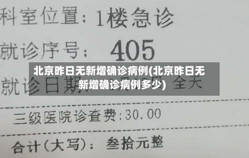 北京昨日无新增确诊病例(北京昨日无新增确诊病例多少)-第2张图片