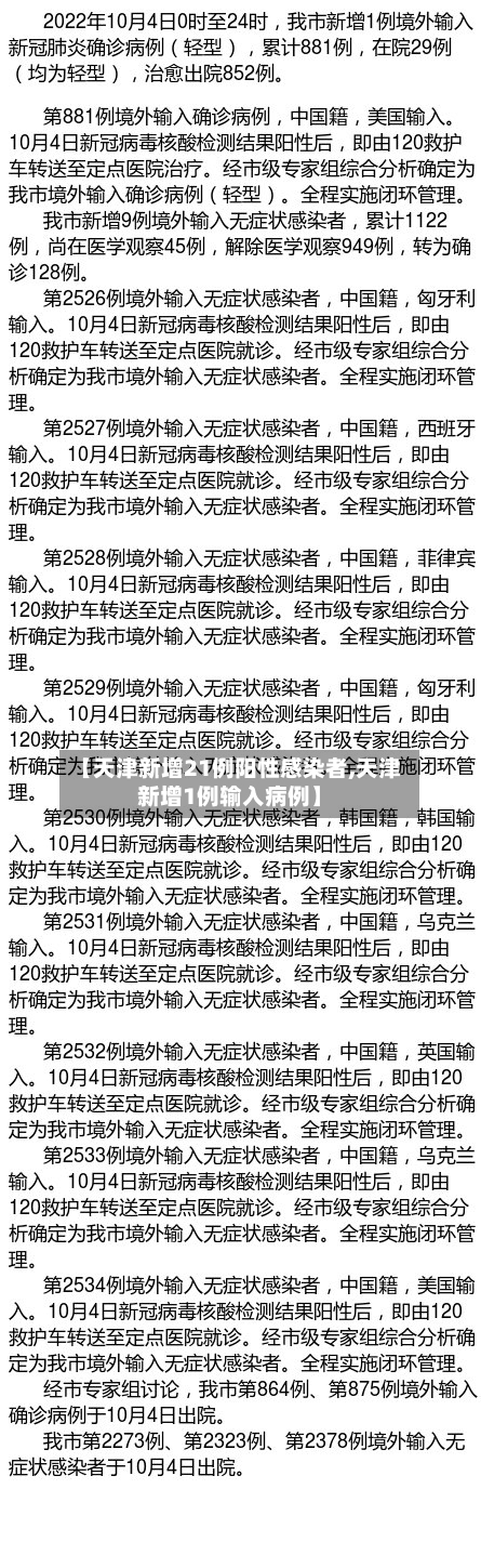 【天津新增21例阳性感染者,天津新增1例输入病例】-第3张图片