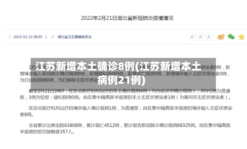江苏新增本土确诊8例(江苏新增本土病例21例)-第2张图片