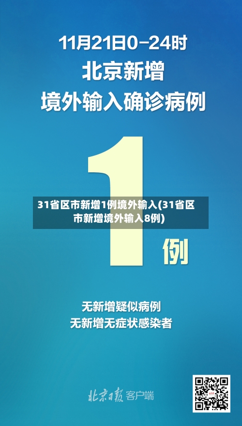 31省区市新增1例境外输入(31省区市新增境外输入8例)-第2张图片