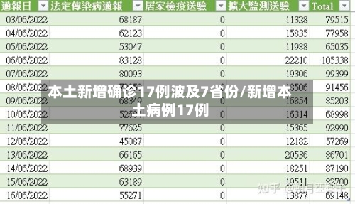 本土新增确诊17例波及7省份/新增本土病例17例