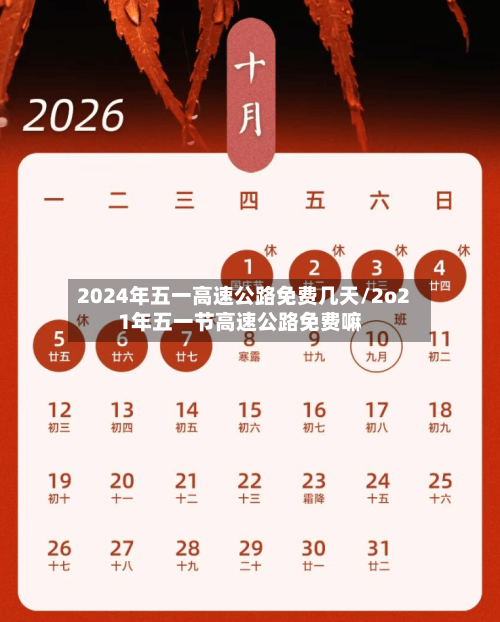 2024年五一高速公路免费几天/2o21年五一节高速公路免费嘛
