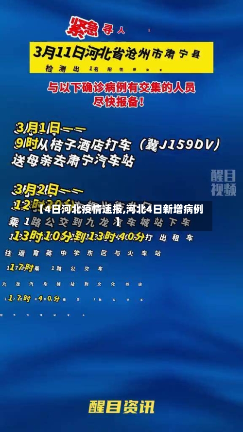 【4日河北疫情速报,河北4日新增病例】