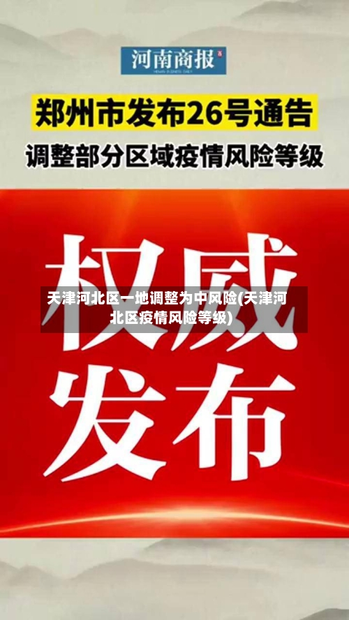 天津河北区一地调整为中风险(天津河北区疫情风险等级)