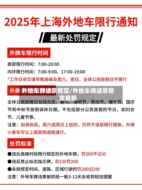 外地车牌进京规定/外地车牌进京规定最新-第2张图片