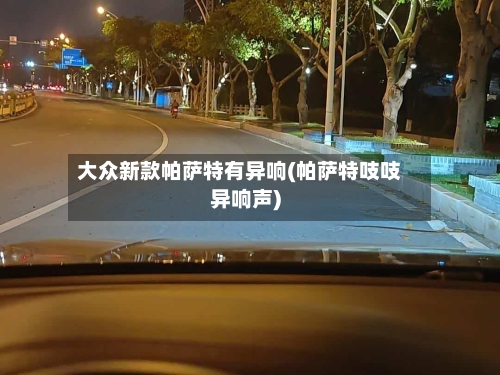 大众新款帕萨特有异响(帕萨特吱吱异响声)