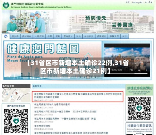 【31省区市新增本土确诊22例,31省区市新增本土确诊21例】